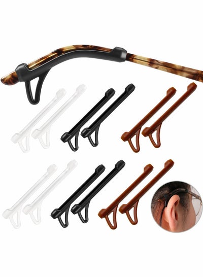 15 Pairs Eyeglasses Ear Grips Sleeve, Anti-slip Silicone Eyeglasses Temple Tips Sleeve Retainer-Sleeve with Hook Design