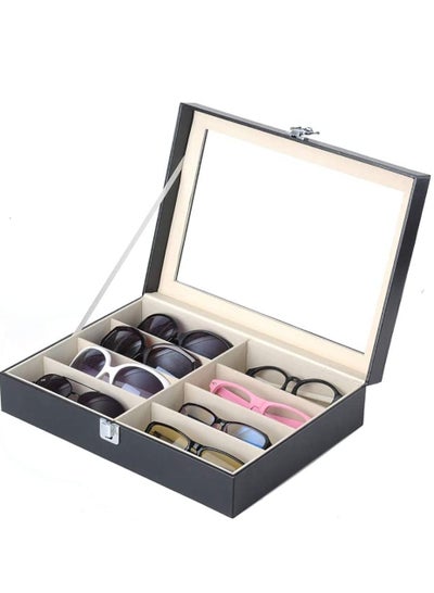 8 Slots Sunglasses Glasses Storage Organizer Box, Eyeglasses Collector Display