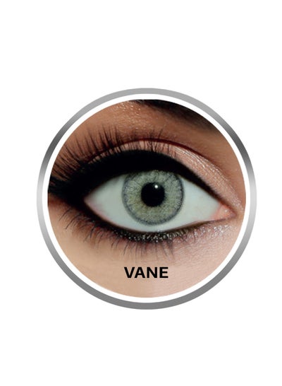 Rainbow Contact Lenses Vane, Original Unisex Rainbow Cosmetic Contact Lenses, 3 Months Disposable- Mirage Collection, Vane (Grey Color)