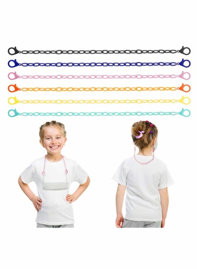 Face Mask Chain for Kids, Acrylic Kids Face Covering Chain, 6 Pcs Lanyard Face Covering Strap Holder