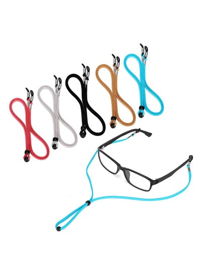 Eyeglass Anti-lost Rope, SYOSI 5 Pcs Premium Eyeglass Straps, Anti-slip Eyeglass Chains Lanyard, Adjustable Eyewear Retainers, Sports Sunglass Retainer Holder Strap for Men and Women