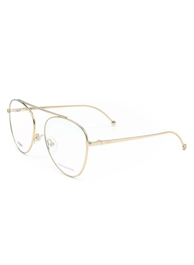 FENDI FF0352 J5G Aviator GOLD Fullrim Eyeglasses for Women