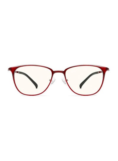 TS Computer Glasses With Anti-Blue Light Blocking UV400 Resistant Protective Glasses Anti-Fatigue Self-Adaption Nose Pad Eye Glasses – Red