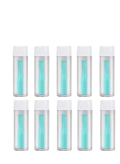 Contact Lens Remover, KASTWAVE Hard Contact Lens Remover RGP Plunger Inserter for Soft Hard Lenses Contact Lens Remover Outdoor Mini Contact Lens Soak Storage Kit for Travel & Home (10 Pack)