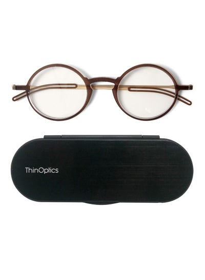 ThinOptics – Manhattan Black 1.5 Glasses with Milano Black Case