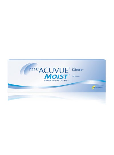 Pack Of 30 Moist Daily Disposable Clear Lenses