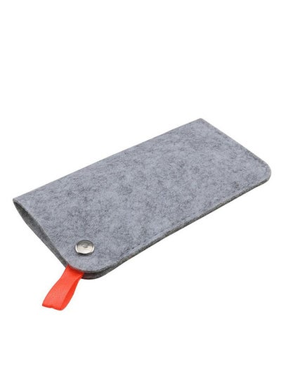 Button Detail Eye Glasses Case