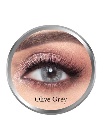 Olive Grey Monthly Disposable Contact Lenses