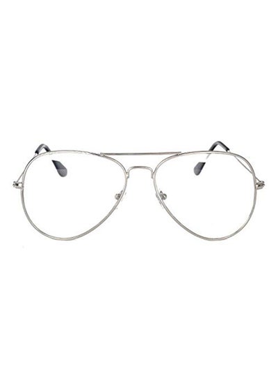 Oversized Aviator Clear Lens Eye Glass