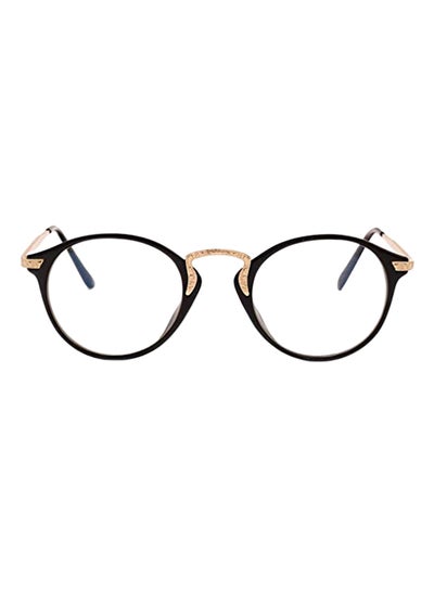 Retro Round Frames Clear Lens Flat Eyewear