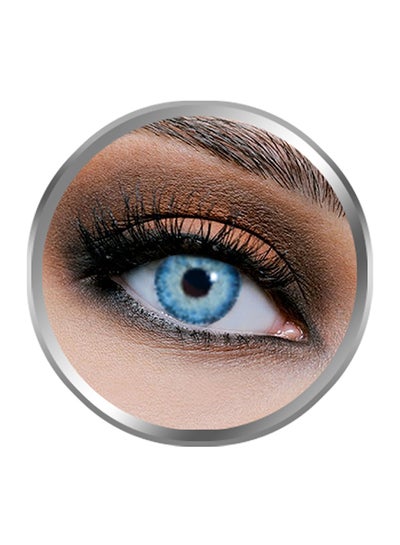 Unisex Cosmetic Blue 6 Month Disposable Contact Lenses