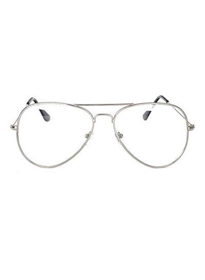 Oversized Aviator Flat Eyeglasses