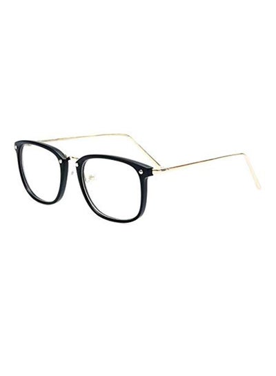 Square Art Style Mirror Flat Eyeglasses