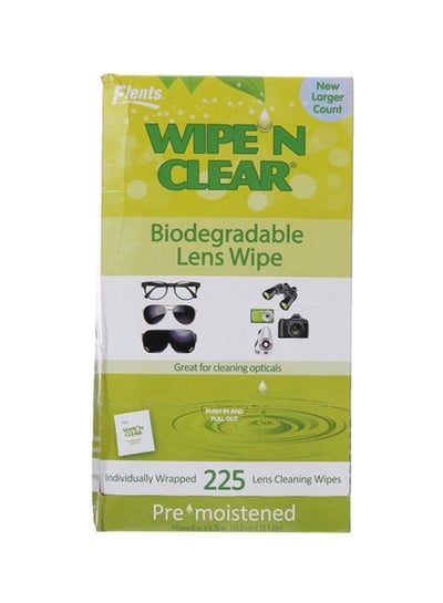 225-Piece Biodegradable Lens Wipes