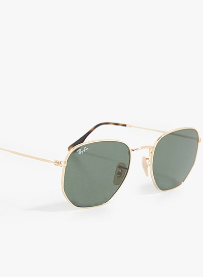 Men’s Gold al Hexagonal Sunglasses