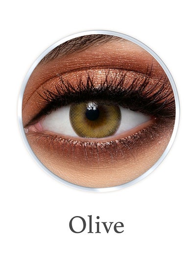 9 Months Disposable Platinum Collection Contact Lenses, Olive Yellow Olive