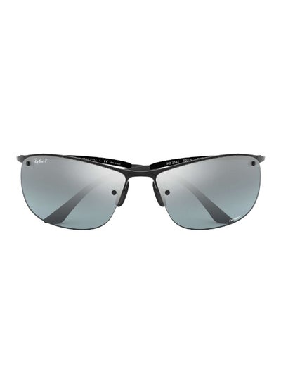 Men’s Classic Rectangular Sunglasses – Lens Size: 63 mm