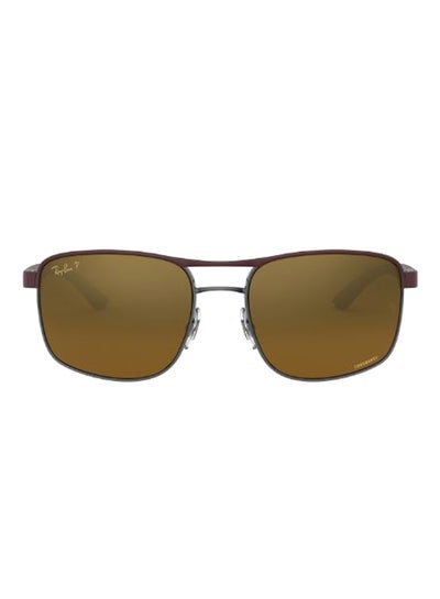 Men’s Classic Square Sunglasses – Lens Size: 58 mm