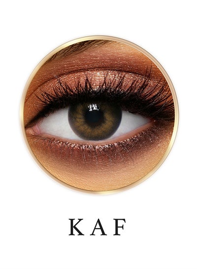 9 Months Disposable Natural and Beauty Collection Contact Lenses, Kaf Brown