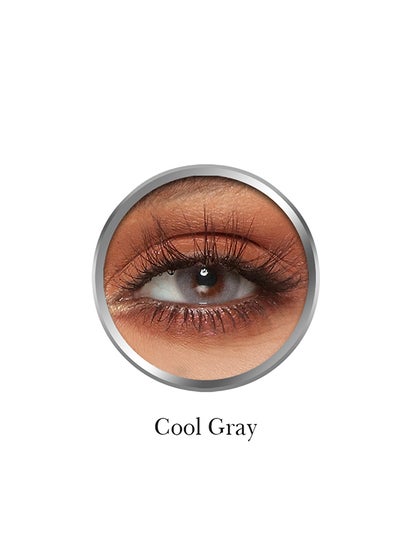 Pack Of 2 Cool Grey Monthly Disposable Contact Lenses