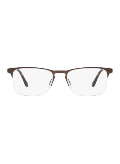 Men’s Semi-Rimless Eyeglasses Frame – Lens Size: 55 mm