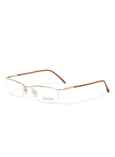 Women’s Flat-Oval Semi-Rimless Eyeglass Frame