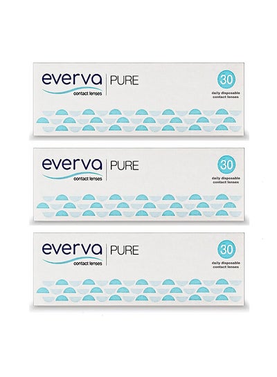 Pure – Daily Disposable Pack Clear Contact Lenses – Pack of 90