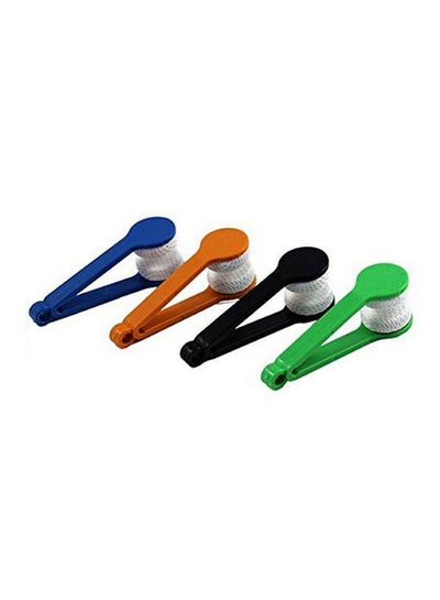 4 Pcs Mini Sun Glasses Eyeglass Microfiber Spectacles Cleaner Wiper Soft Brush Cleaning Tool