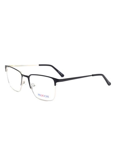 Men’s Full Rim Square Shape Clear Lens Eyeglass Frame – Lens Size: 54 mm – Black