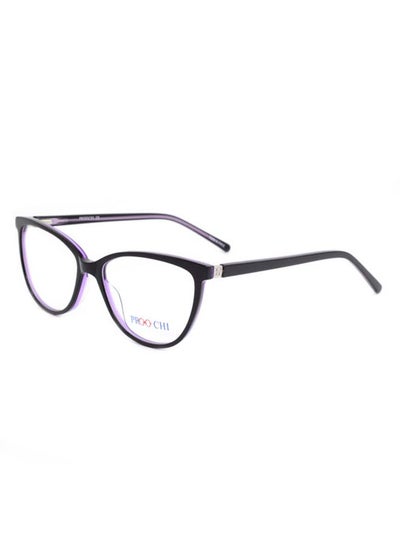 Women’s Full Rim Cat Eye Shape Clear Lens Eyeglass Frame – Lens Size: 52 mm – Black / Blue