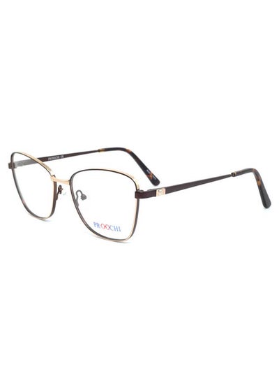 Women’s Full Rim Butterfly Shape Clear Lens Eyeglass Frame – Lens Size: 55 mm – Black / Brown