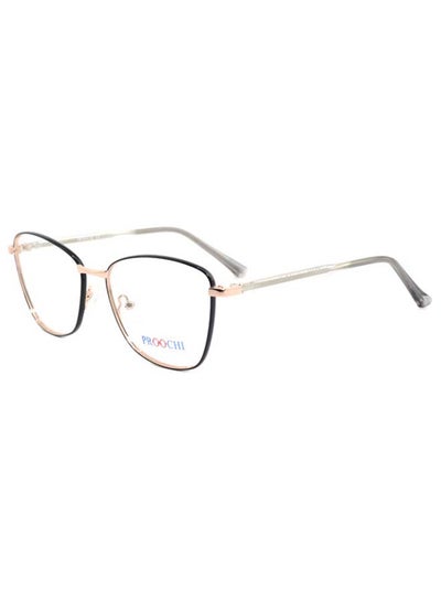 Women’s Full Rim Butterfly Shape Clear Lens Eyeglass Frame – Lens Size: 53 mm – Black / Grey