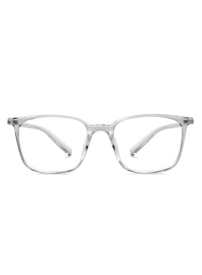 Zero Power Full Rim Bluecut & Antiglare Square Shape Computer Eyeglasses LB E13526 – 51mm – Transparent