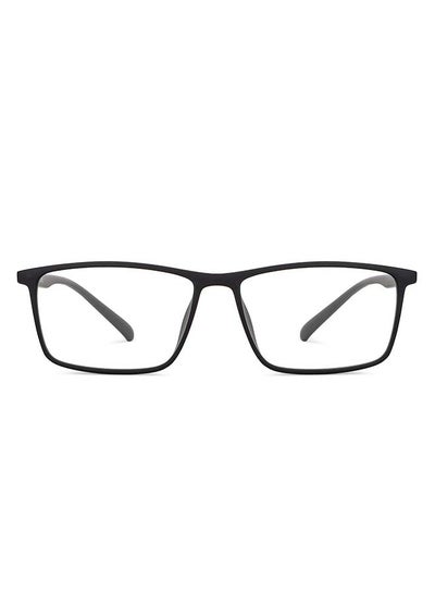 Zero Power Bluecut & Antiglare Rectangular Shape Computer Eyeglasses LB E14255 – Lens Size: 53mm – Black