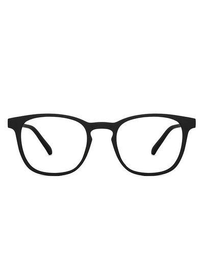 Zero Power Bluecut & Antiglare Wayfarer Shape Computer Eyeglasses LB E14058 – Lens Size: 50mm – Black