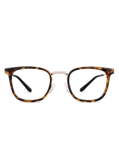 Zero Power Bluecut & Antiglare Square Shape Computer Eyeglasses LB E13529 – Lens Size: 49mm – Gold