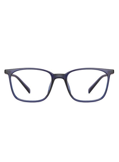 Zero Power Full Rim Bluecut & Antiglare Square Shape Computer Eyeglasses LB E13526 – 51mm – Blue