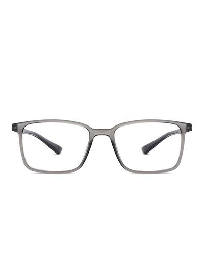 Zero Power Full Rim Bluecut & Antiglare Rectangle Shape Computer Eyeglasses LB E14241 – 53mm – Grey