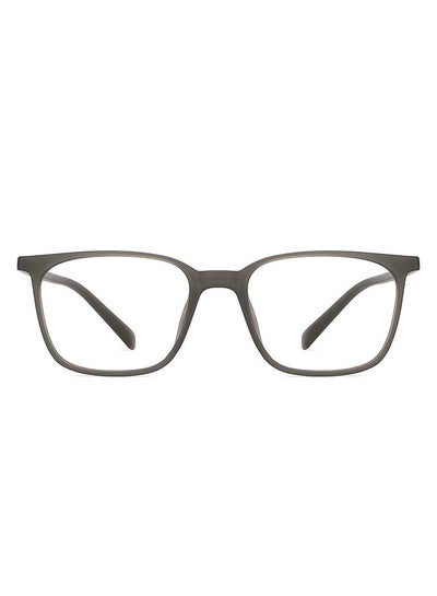 Zero Power Full Rim Bluecut & Antiglare Square Shape Computer Eyeglasses LB E13526 – 51mm – Grey