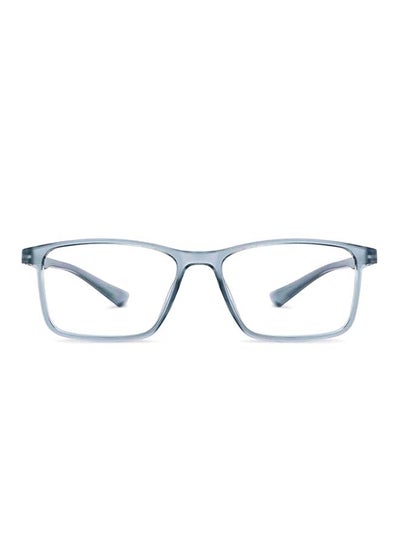 Zero Power Full Rim Bluecut & Antiglare Rectangle Shape Computer Eyeglasses LB E14242 – 52mm – Grey