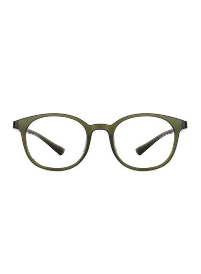 Zero Power Full Rim Bluecut & Antiglare Round Shape Computer Eyeglasses LB E13736 – 49mm – Yellow