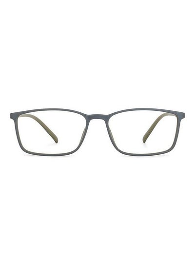 Zero Power Bluecut & Antiglare Rectangular Shape Computer Eyeglasses LB E13527 – Lens Size: 53mm – Grey