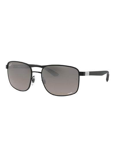 Men’s Square Shape Sunglasses RB3660CH 186/5J 58 – Lens Size: 58mm – Black