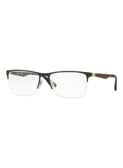 Men’s Rectangular Shape Eyeglass Frame RX6335 2890 54 – Lens Size: 54mm – Black