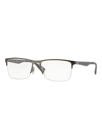 Men’s Rectangular Shape Eyeglass Frame RX6335 2855 54 – Lens Size: 54mm – Grey