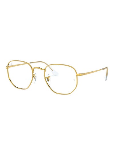 Hexagon Shape Eyeglass Frame RX6448 3086 51 – Lens Size: 51mm – Gold